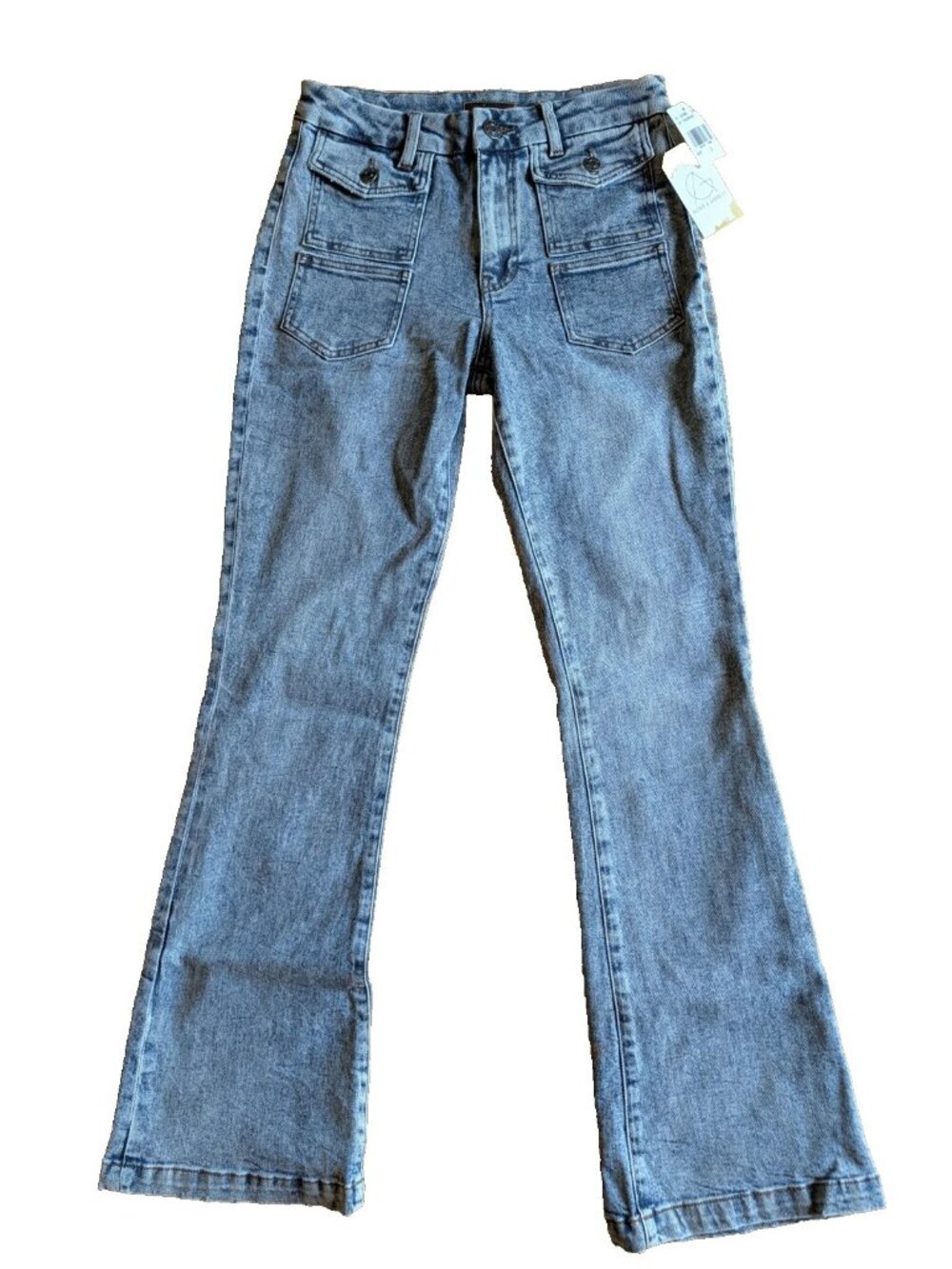 Kut from the Kloth Medium Acid Wash High Rise Ana Flare Jeans, Size 2 NWT!